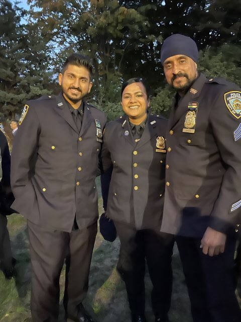 New York's bravest were also guests at the Diwali party at Gracie Mansion