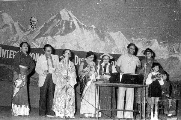 Performing (you can spot me in the far right playing percussions) in Kathmandu, Nepal with my father's band organized by Rotary Club International. You can spot my brother Rajesh next to me.