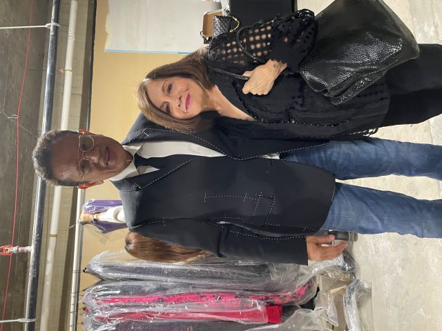 Naeem Khan with Lavina Melwani