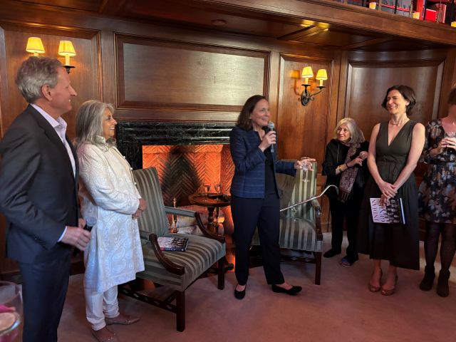 Launch of Indian Genius with host Carole Geithner