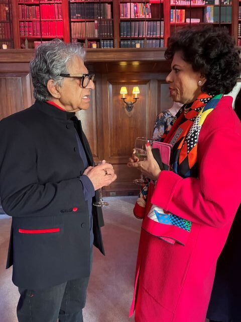 Deepak Chopra and Chandrika Tandon - Indian American leaders.. (Photo: Lavina Melwani)