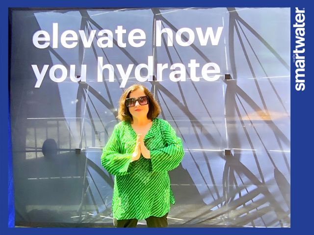 My first promotional lark - Elevate How You Hydrate Photo- smartwater