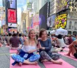 Yoga in Times Square joins everyone - Photo Lavina Melwani