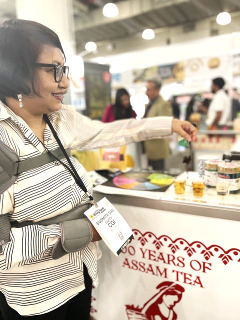 At the Fancy Food show, Assam Tea's tea sommelier Sushmita Das Gupta