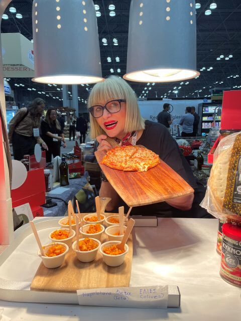 Summer Fancy Food show - Greek pizza