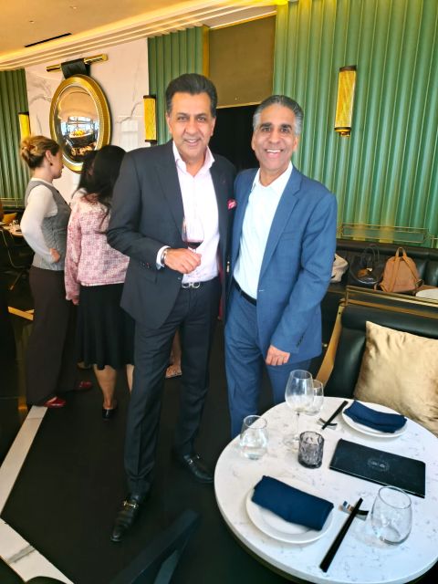 Honoree Nitin Rakesh and CHI advisory board member Sunil Sani