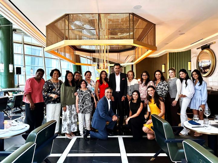 The CHI family with honorees Nitin Rakesh and Monica Lund