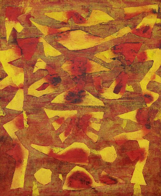 Untitled by Gaitonde at Christie's South Asian art auction during Asia Art Week