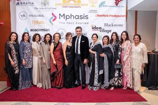 Children's Hope India board members with Nitin Rakesh at the Gala