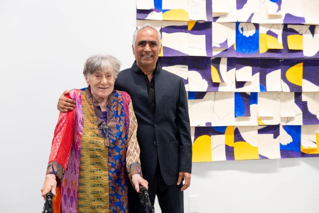 Sundaram Tagore with artist Susan Weil