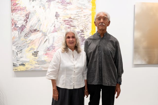 Gallery artists Judith Murray and Robert Yasuda at TTagore Gallery