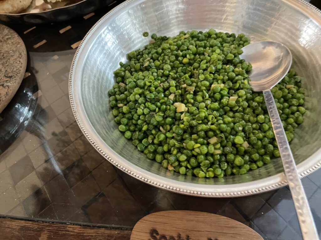 Fresh baby peas from Simla is a veg delicacy in India