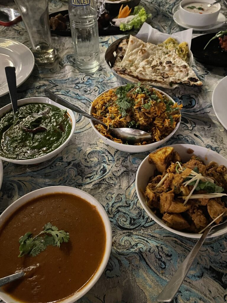 The vegetarian spread of Delhi Golf Club includes all kinds of food
