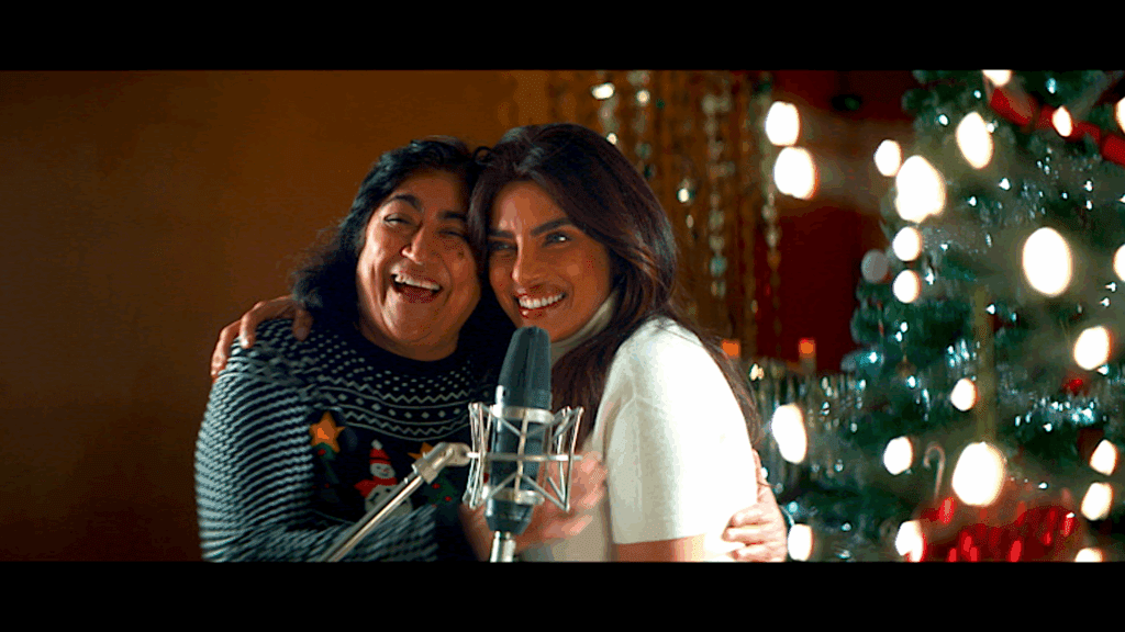 Gurinder Chadha with Priyanka Chopra Jones - Christmas Karma