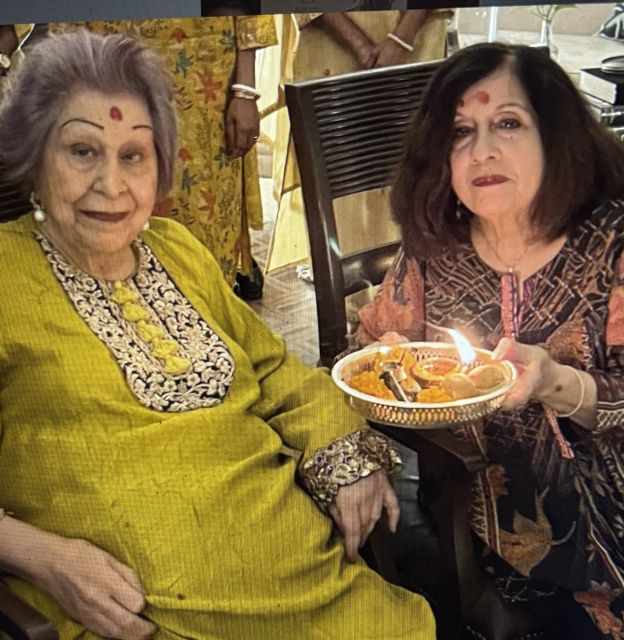 Celebrating a Beautiful Life - with sister Sunita on Diwali last year
