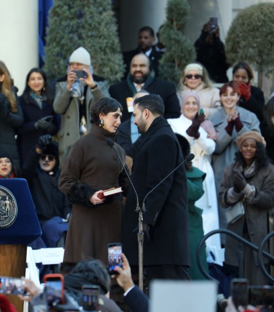 Mayor Mamdani and First Lady of New York