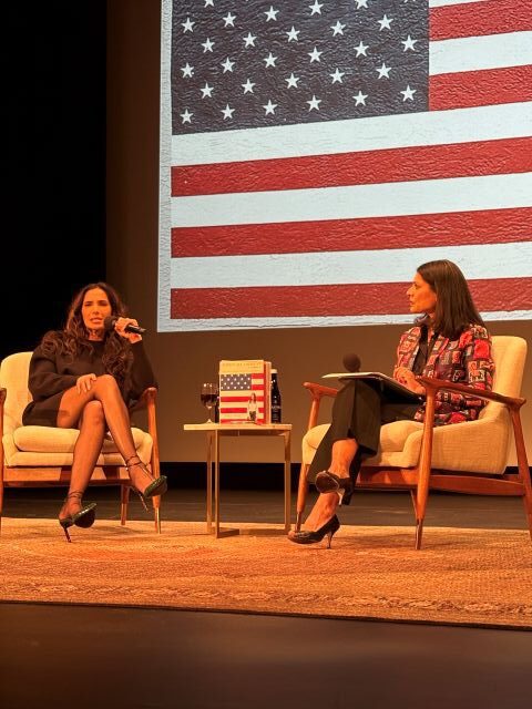 Padma Lakshmi with Anu Sehgal