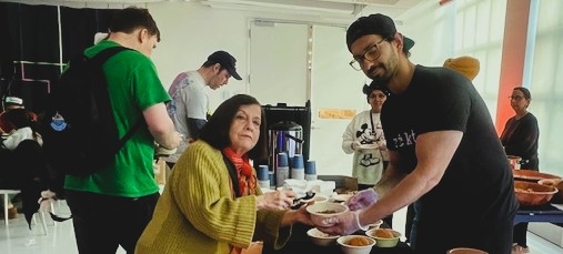 Lavina Melwani with Aangad of Maa Ka Dhaba at CHAAT-GPT