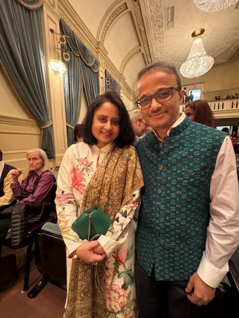 CG and Mrs. Pradhan at Falu's Surrender concert at Carnegia Hall