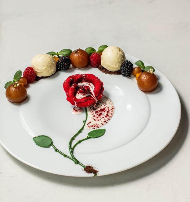 Gulab dessert - the final touch at Musaafer