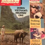 Cover of Asia Magazine, March 5, 1989, featuring a rural Vietnam scene with a worker and water buffalo and the headline 'Down Vietnam's Highway One'.