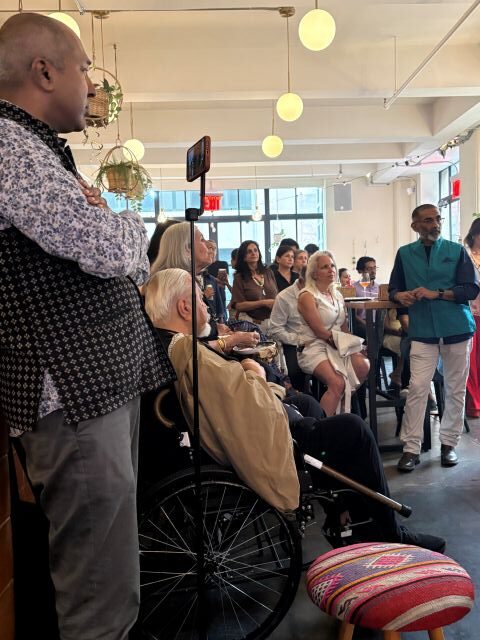 The audience at JLF series in Fontainhas in Dumbo