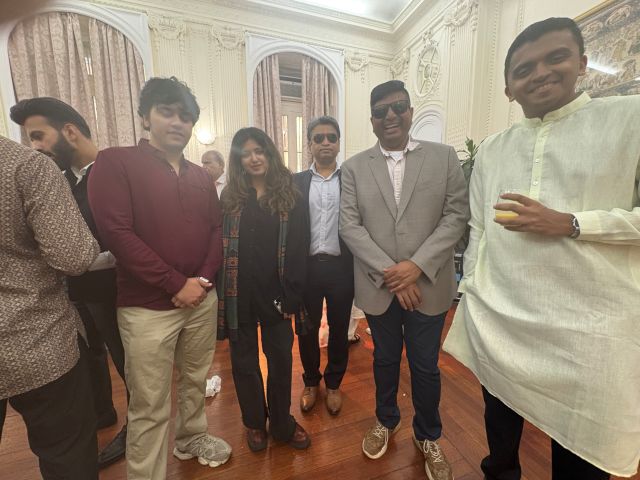 Indian students joined the celebration