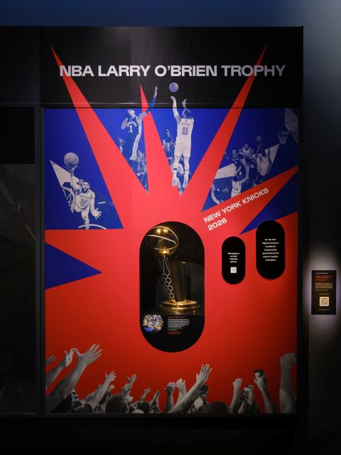 NBA Larry O'Brien Trophy unveiled at the American Museum of Natural History
